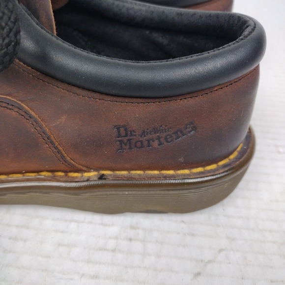 Vintage Doc Martens 1461 Leather Shoes 7 Made In England Oxford Brown Y2K 90\'s main image 10